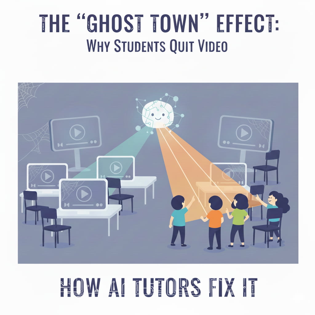 The "Ghost Town" Effect: Why Students Quit Video Courses (And How AI Tutors Fix It)